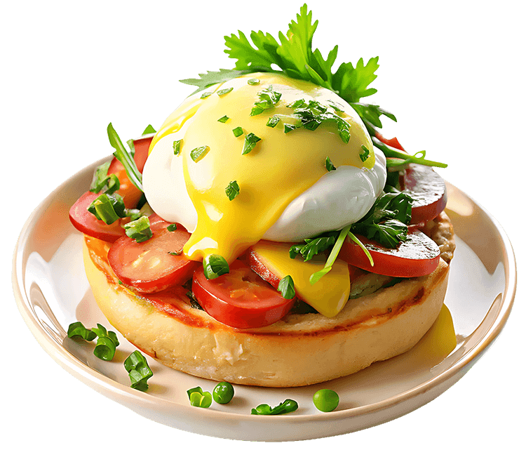 Egg benedict Luvni Cafe