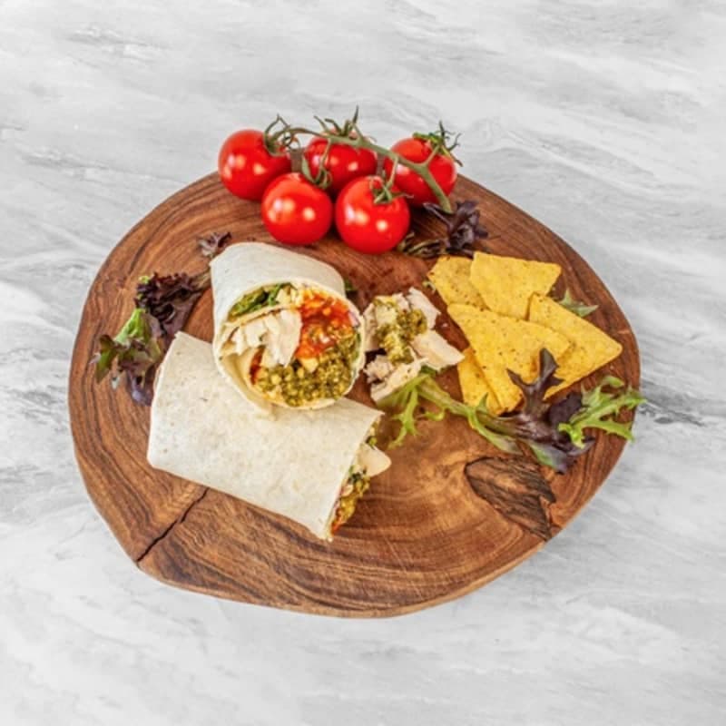 Chicken pesto wrap